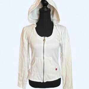 Vintage Y2K Twisted Heart America Everlasting zip up hoodie Size Small